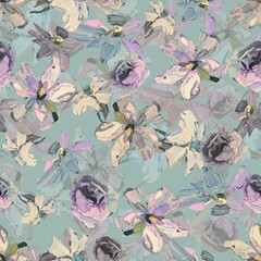 seamless floral pattern Design Abstract art watercolor flower creative allover design new concept textile design digital creators art design repeat pattern fabric print design 