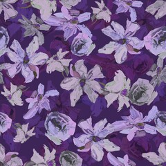 seamless floral pattern Design Abstract art watercolor flower creative allover design new concept textile design digital creators art design repeat pattern fabric print design 