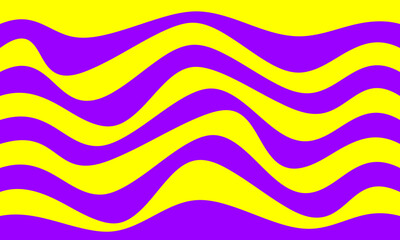 yellow purple stripes lines wave curves funny style flag curtain graphic abstract background