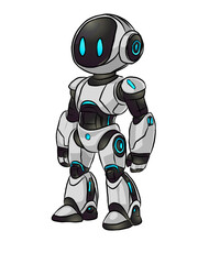 robot vector illustration cyborg tecnology cyber