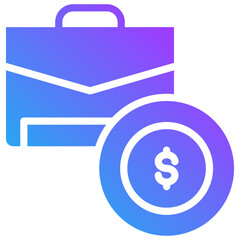 Money bag icon for employment, business, website, application, printing, document, poster design, etc