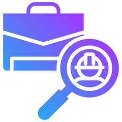 Search employee icon for employment, business, website, application, printing, document, poster design, etc