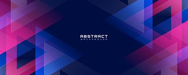 3D red blue abstract background overlap layer on dark space with triangle lines effect decoration. Modern graphic design element cutout style concept for web, poster, flyer, card, or brochure cover