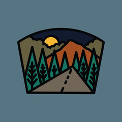 Traveling graphic illustration vector art t-shirt design