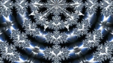 exquisitely constructed mosaic using crystals and metals arranged in balanced radial formations - Powered by Adobe