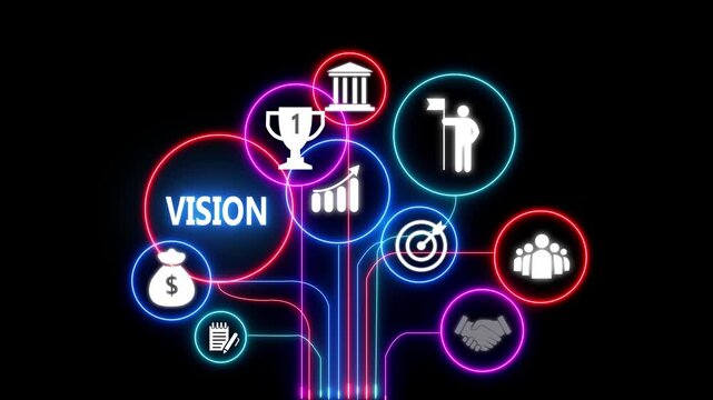 A group of graphic picture about teamwork, vision,achieve, meet goal concept. Able use graphic isolated transparent background.