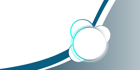 Modern white background with grey circle lines. Digital future technology concept abstract modern