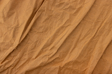 Abstract old wrinkled brown crumpled paper texture background