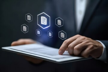 A responsive system reacts when a contract enters its audit phase and enforcement units check each document while operators secure coded archives until approval confirms the deal