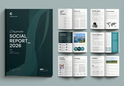 Corporate Social Report Layout