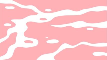 Abstract background featuring a flowing, organic pattern of pink and white shapes