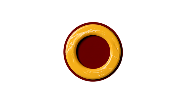 Abstract golden ring against dark backdrop minimalist design shiny and flowing surface texture and smooth circular shape modern aesthetic