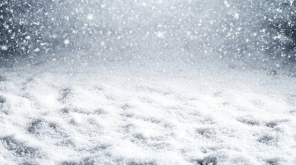 Fresh snow texture snowfall winter landscape snowflakes snow field cold white frosty frozen