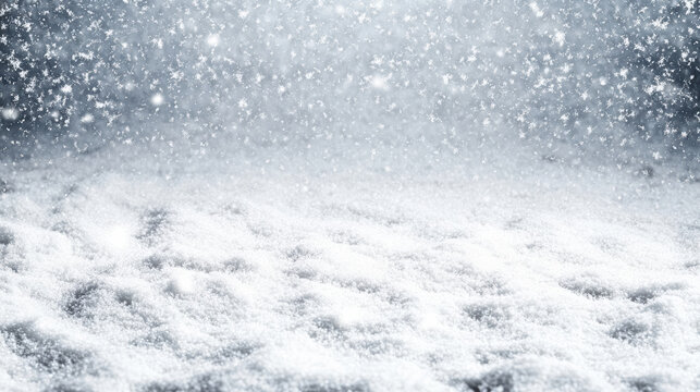Fresh snow texture snowfall winter landscape snowflakes snow field cold white frosty frozen