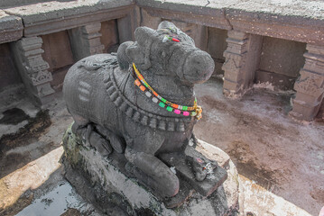 Gondeshwar Temple, dedicated to Lord Shiva, showcases intricate carvings, A 11th&ndash;12th century marvel built in panchayatana style, Sinnar, Nashik, Maharashtra, India.