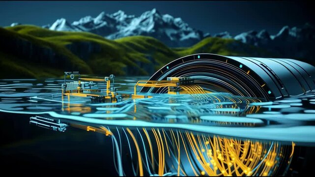 Fiber optic internet cable broken by underwater earthquake.