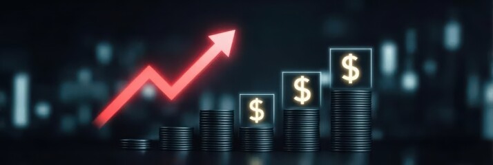 A luminous display highlights financial structure where enhancement sharpens performance readings and suggests how profit will increase when the active rate transitions across the chart