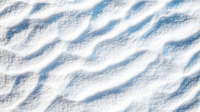 Soft icy blue glow bordered by intricate snow patterns evoke cold serenity