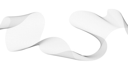 Abstract wave element for design. Digital frequency track equalizer. Stylized line art background. Vector illustration. Wave with lines created using blend tool.
