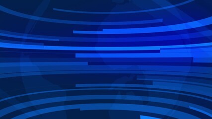 Deep Blue Abstract Globe with Horizontal Lines Background broadcast communication