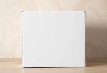 Clean, blank white cardboard box, perfect for packaging,  marketing,  organize