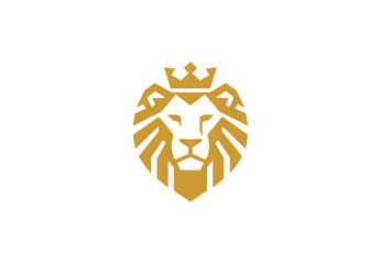 The lion with a crown Logo design for your company branding