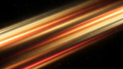 Abstract background with diagonal, fiery orange and yellow light streaks conveying speed and energy against a grunge black texture