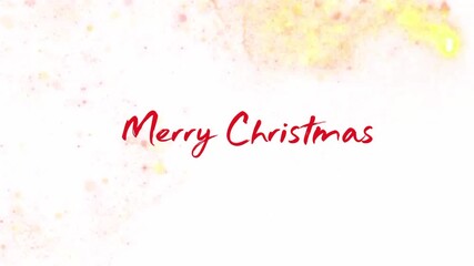 Christmas themed animation with white background
