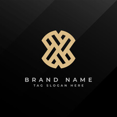 Abstract Monogram Logo Design Professional Branding