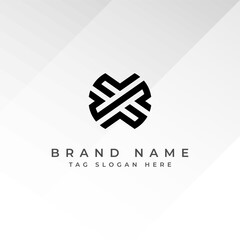 Abstract Monogram Logo Design Professional Branding