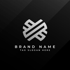 Abstract Monogram Logo Design Professional Branding