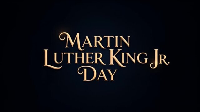 Martin Luther King Jr Day Celebration Title Card.