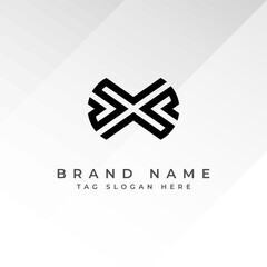 Abstract Monogram Logo Design Professional Branding