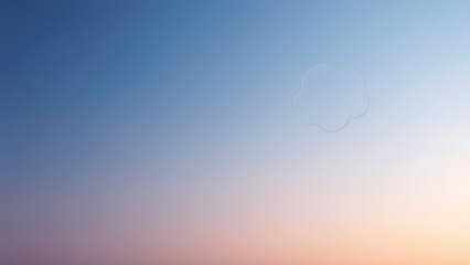 Abstract thought bubbles floating against a gradient sky, representing ideas and creativity.