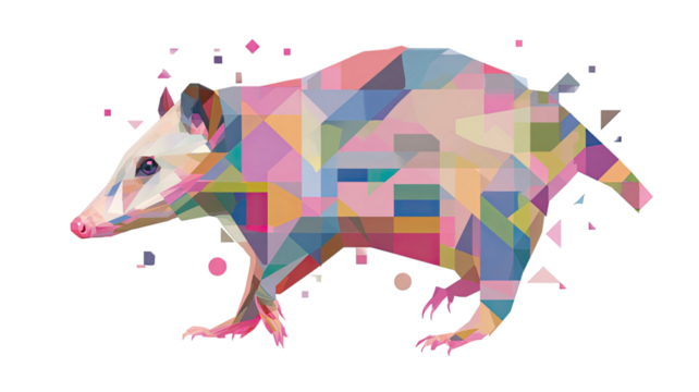 Cute cartoon vector illustration of a pig in the snow design pattern, a nature animal art silhouette