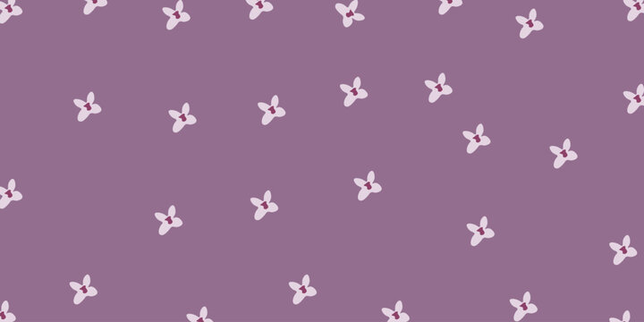 Soft Lilac Botanical Seamless Pattern for Surface Design. A gentle lilac floral seamless pattern featuring soft purple blooms. Ideal for textiles, packaging, wallpaper, and modern decorative projects.