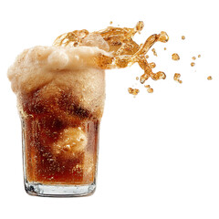 Golden beer wave crashing in fluid motion concept. Refreshing beverage with bubbly foam and dynamic splashes.