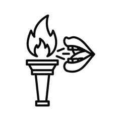 Freedom of speech and expression icon: passionate communication