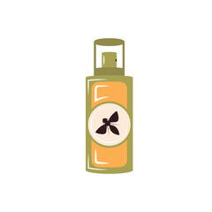 Colorful icon for mosquito repellent spray