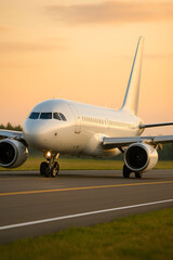 Obraz premium airplane at the airport