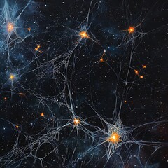 Stellar filaments weaving luminous cosmic patterns high resolution picture