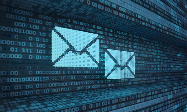 Secure email delivery with encrypted data stream for privacy and communication