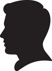 People Icon Vector Male and Female Sign of User Person Profile Avatar Symbol in Glyph Pictogram illustration