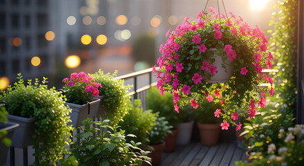 Fototapeta premium Pink Whispers in a Pot
