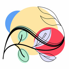 vector illustration of a girl in a hat