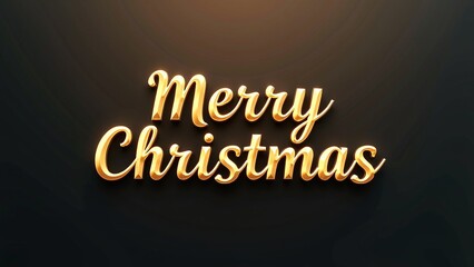 Elegant metallic gold lettering beautifully crafted to convey a heartwarming festive greeting, perfect for luxurious holiday designs, digital cards, and seasonal promotions with a stylish presentation