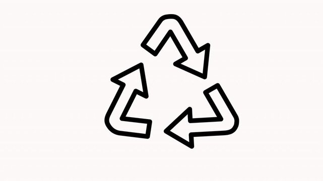 Animation icon features a green recycling symbol made of three curved arrows forming a continuous loop, representing reuse, waste reduction, and environmental responsibility