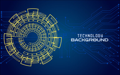 Concept abstract technology background. Vector illustration