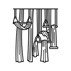 Medieval Siege Tower Line Icon