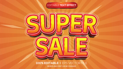 3d text effect offer sale theme